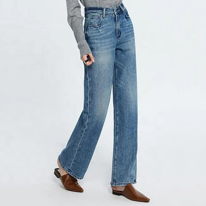 Light Blue Wide-Leg Jeans