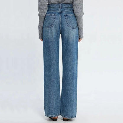 Light Blue Wide-Leg Jeans