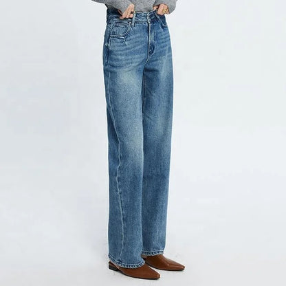 Light Blue Wide-Leg Jeans